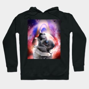 Space Cat Hugging Koala Hoodie